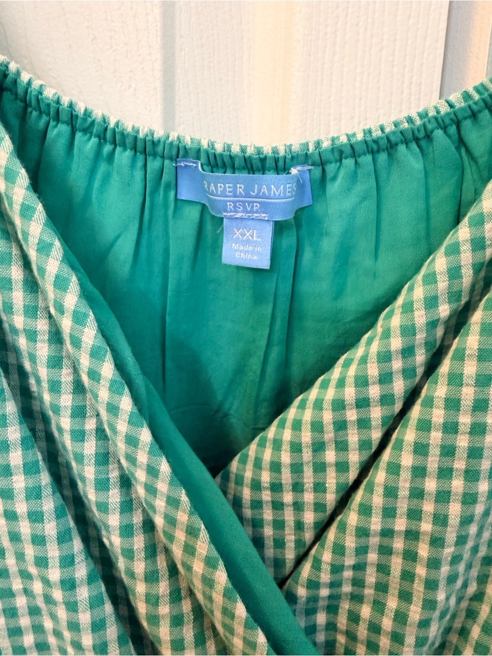Draper James RSVP Mint Gingham Dress - Picture 3 of 7